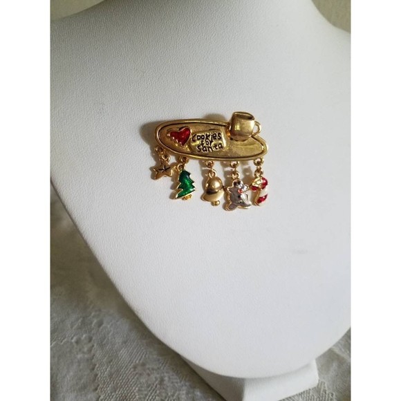 Cookies For Santa Brooch NWOT - Picture 4 of 10